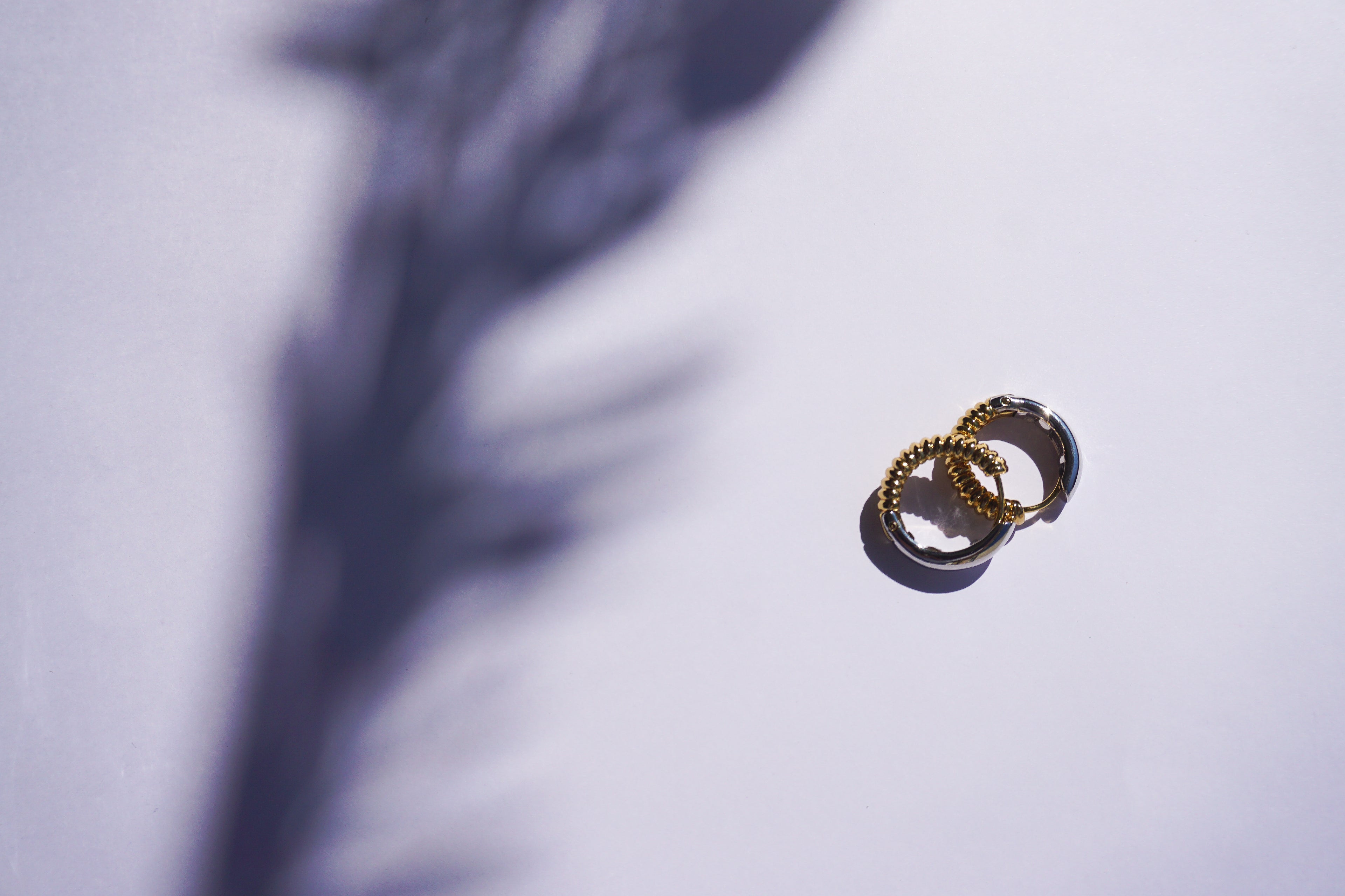 Arracadas doble vista, doble color