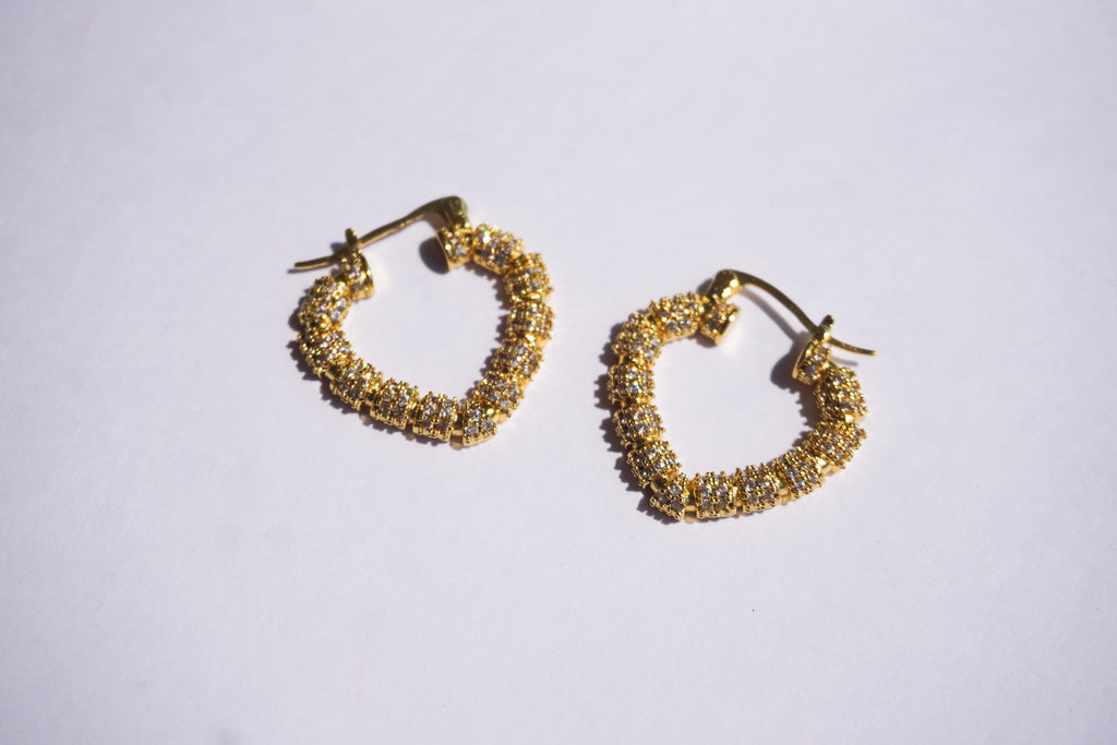 Arracadas silueta corazón