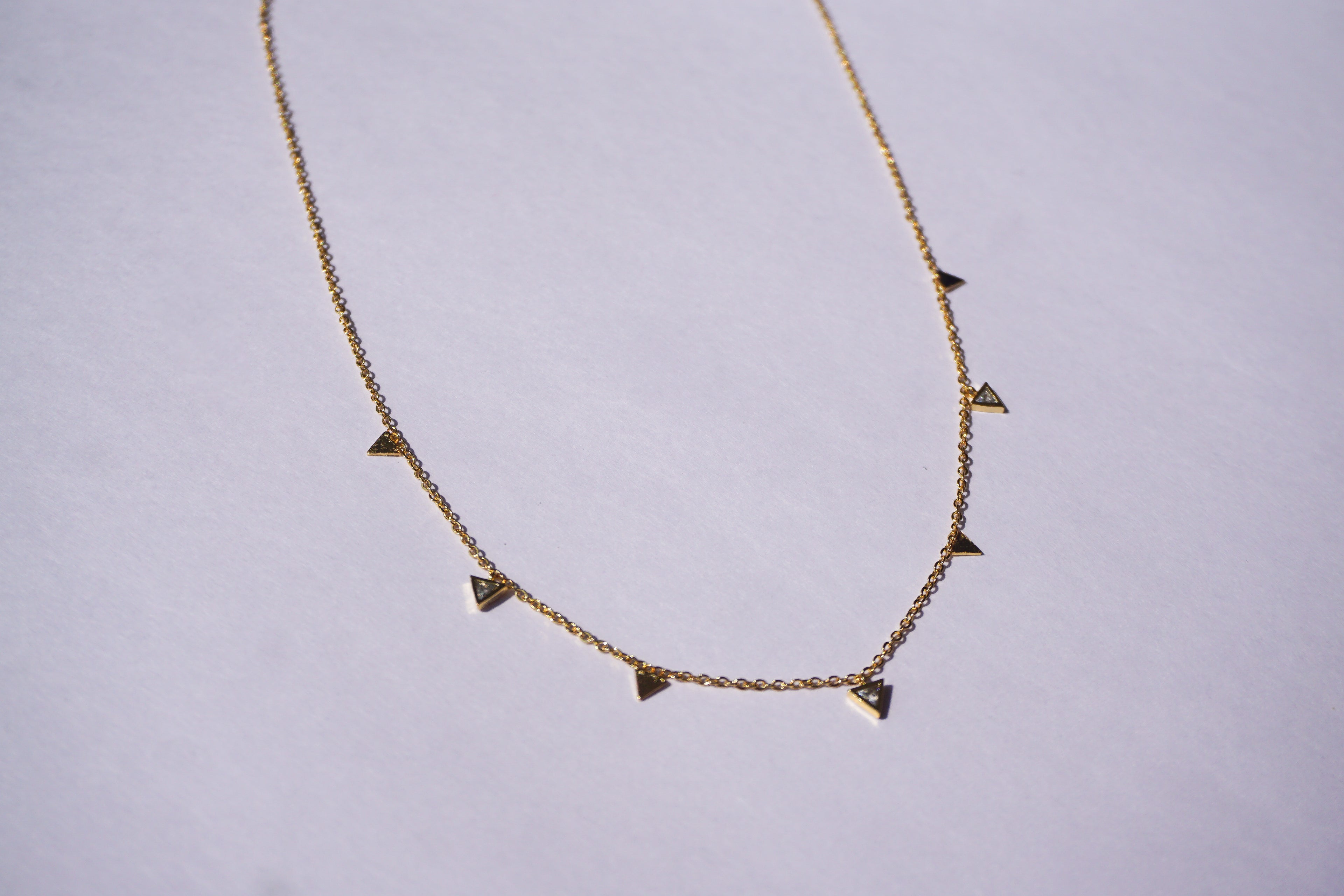 Collar mini triángulos