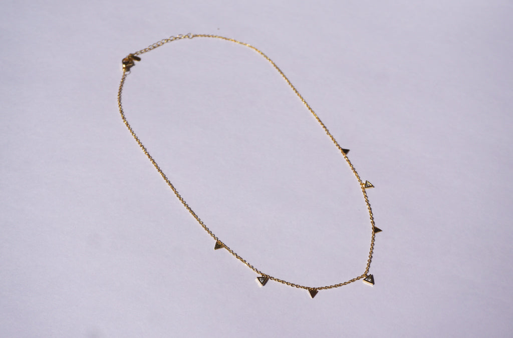 Collar mini triángulos