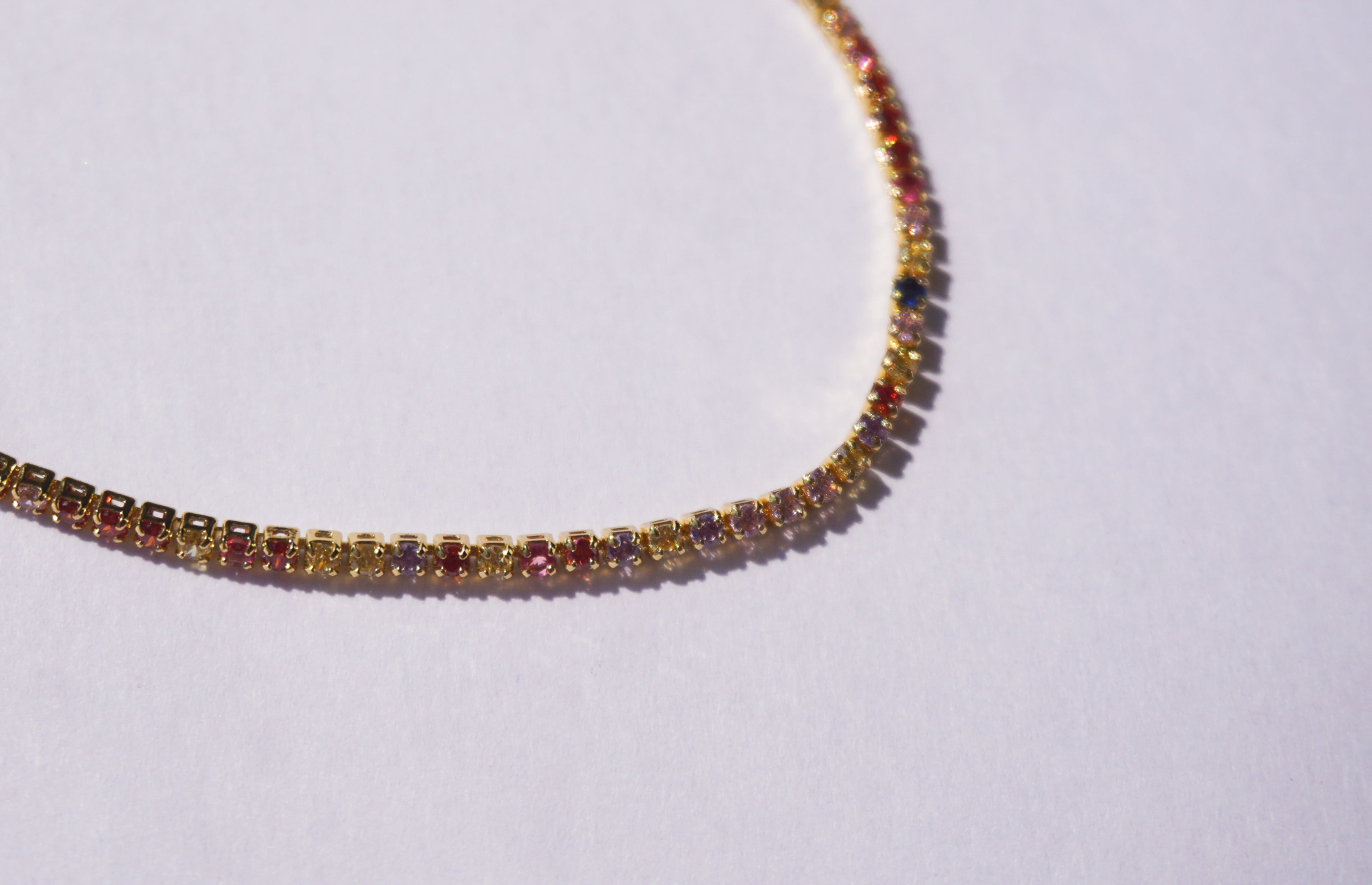 Pulsera tennis rainbow