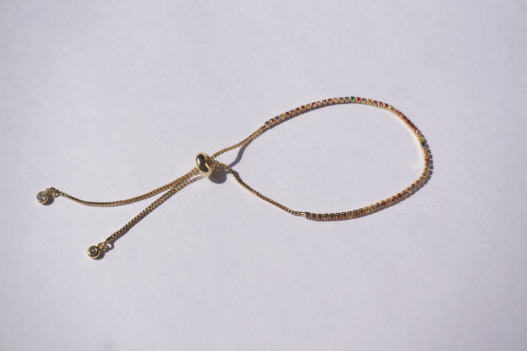 Pulsera tennis rainbow