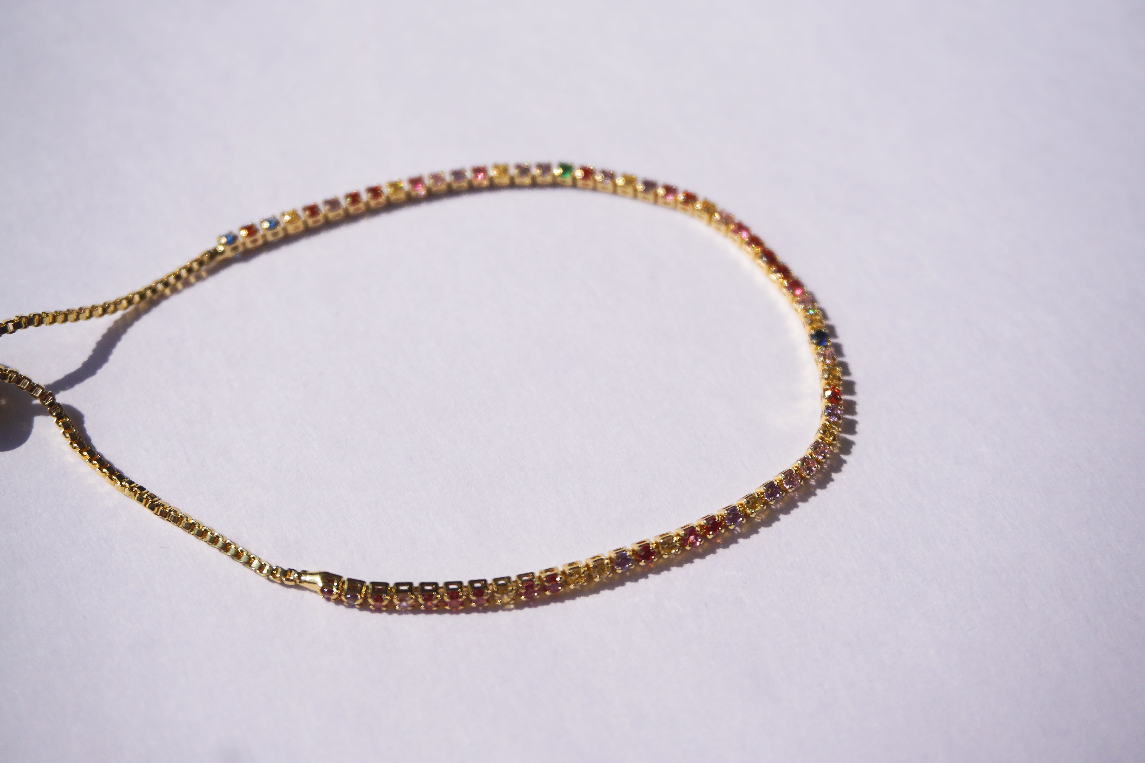 Pulsera tennis rainbow