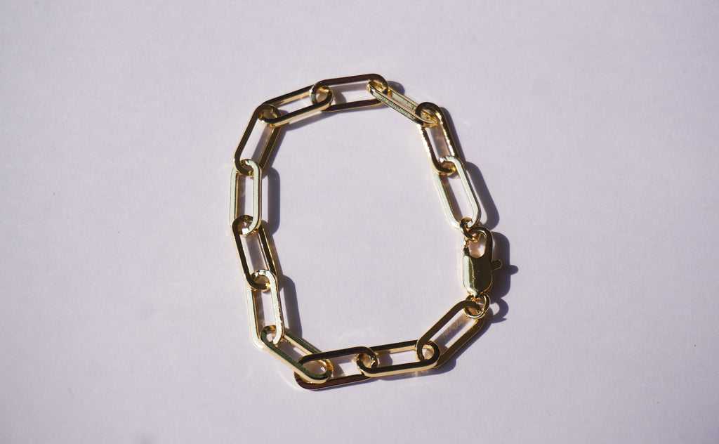 Pulsera eslabones dorados