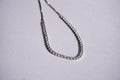 Pulsera tennis plateada
