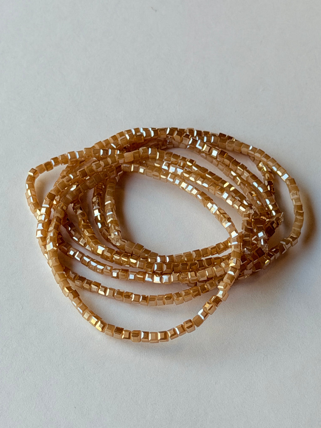 Pulsera de elástico nude