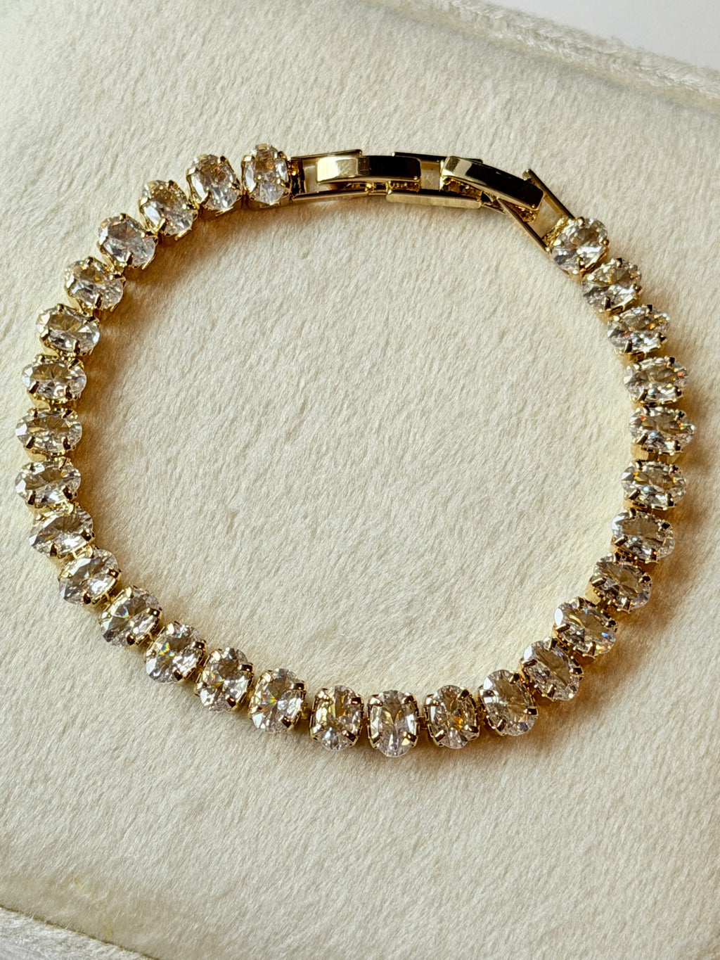 Pulsera tennis de zirconias ovalados