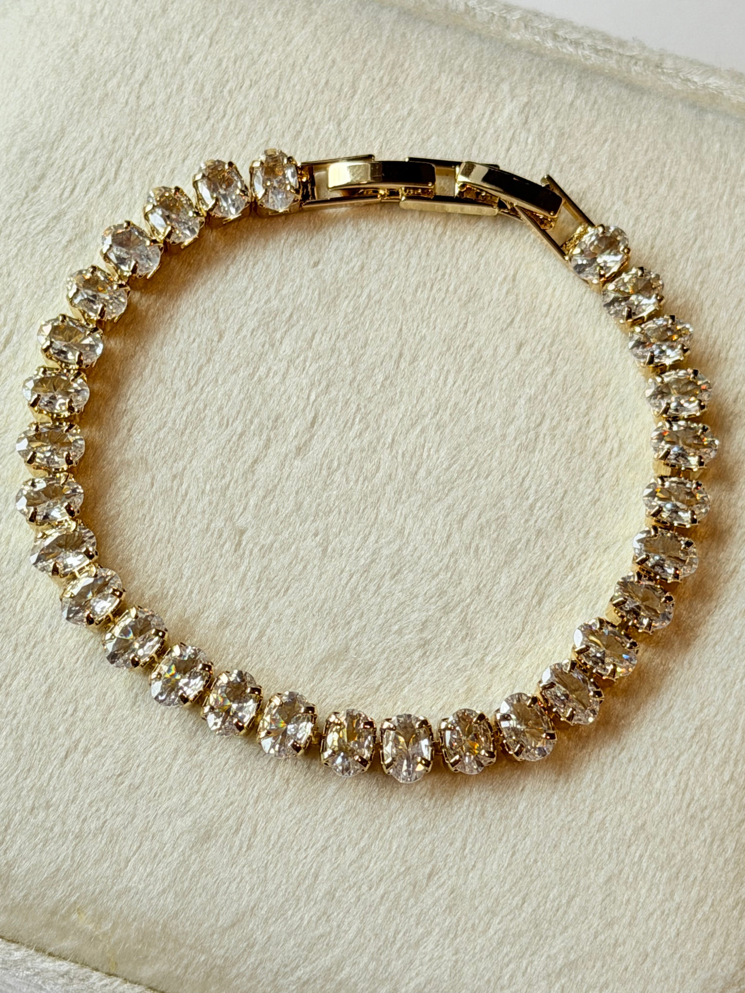 Pulsera tennis de zirconias ovalados