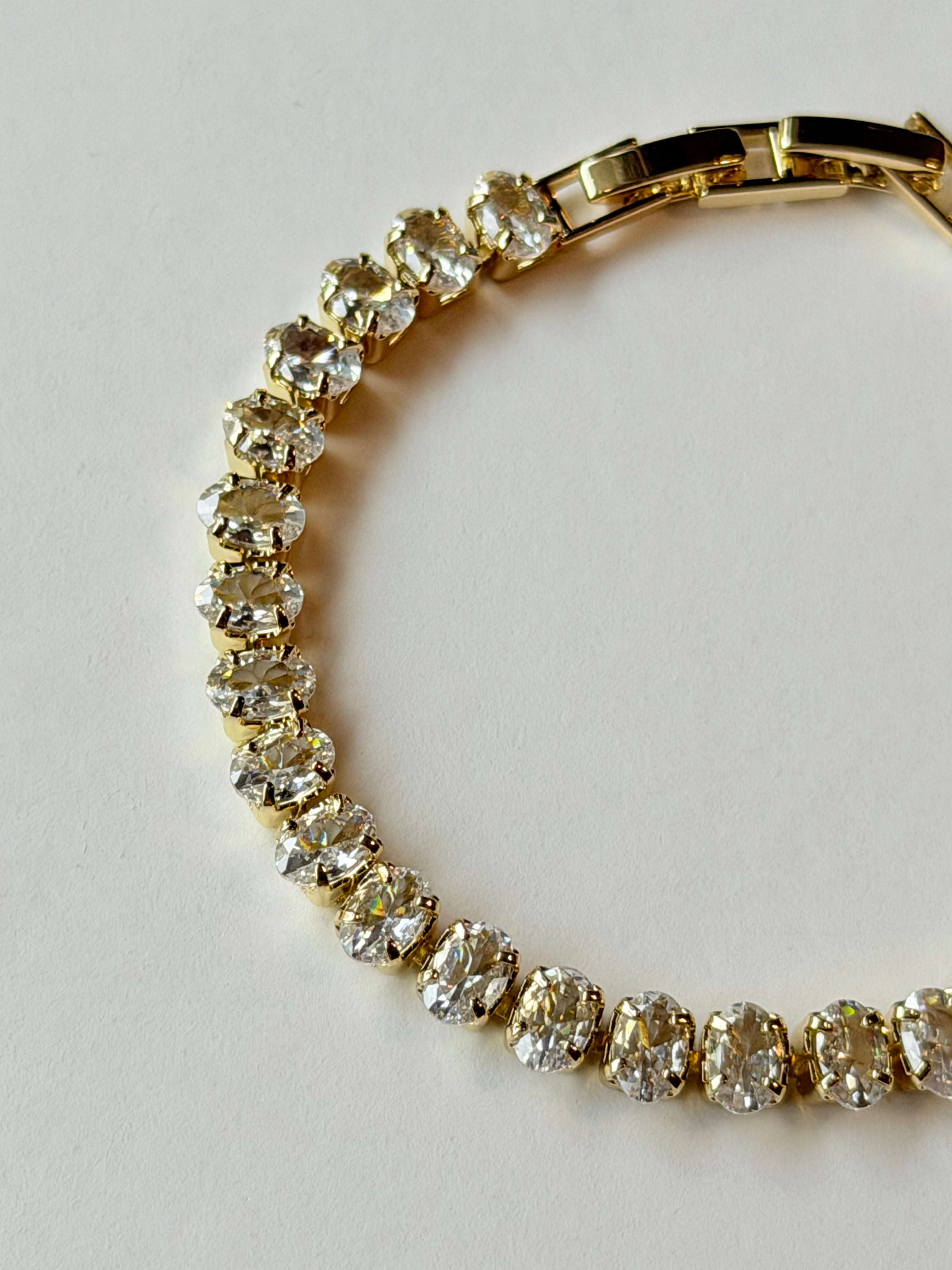 Pulsera tennis de zirconias ovalados